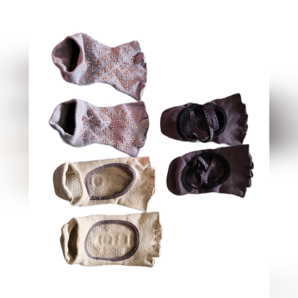 3 pair ToeSox, Women 6-8